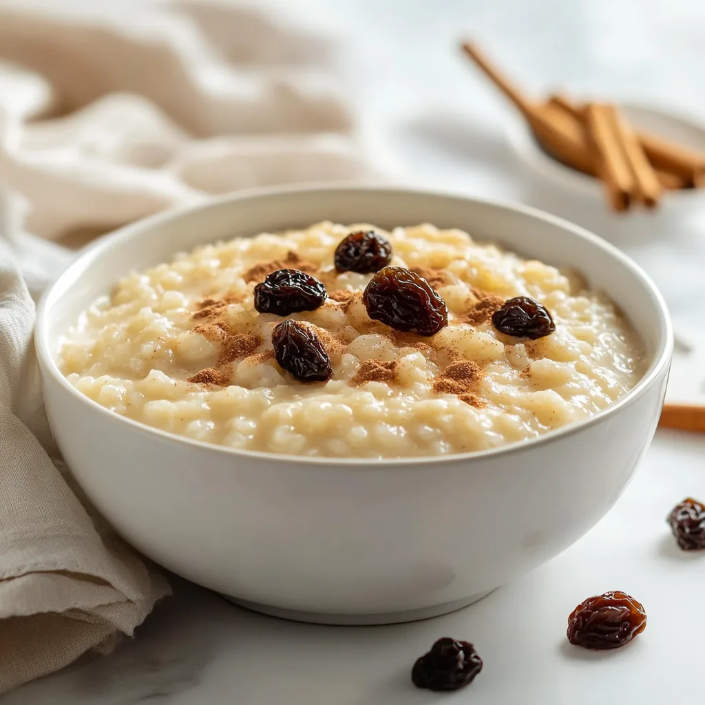 Creamy Rice Pudding with Cinnamon &amp; Raisins That Warm Your Soul