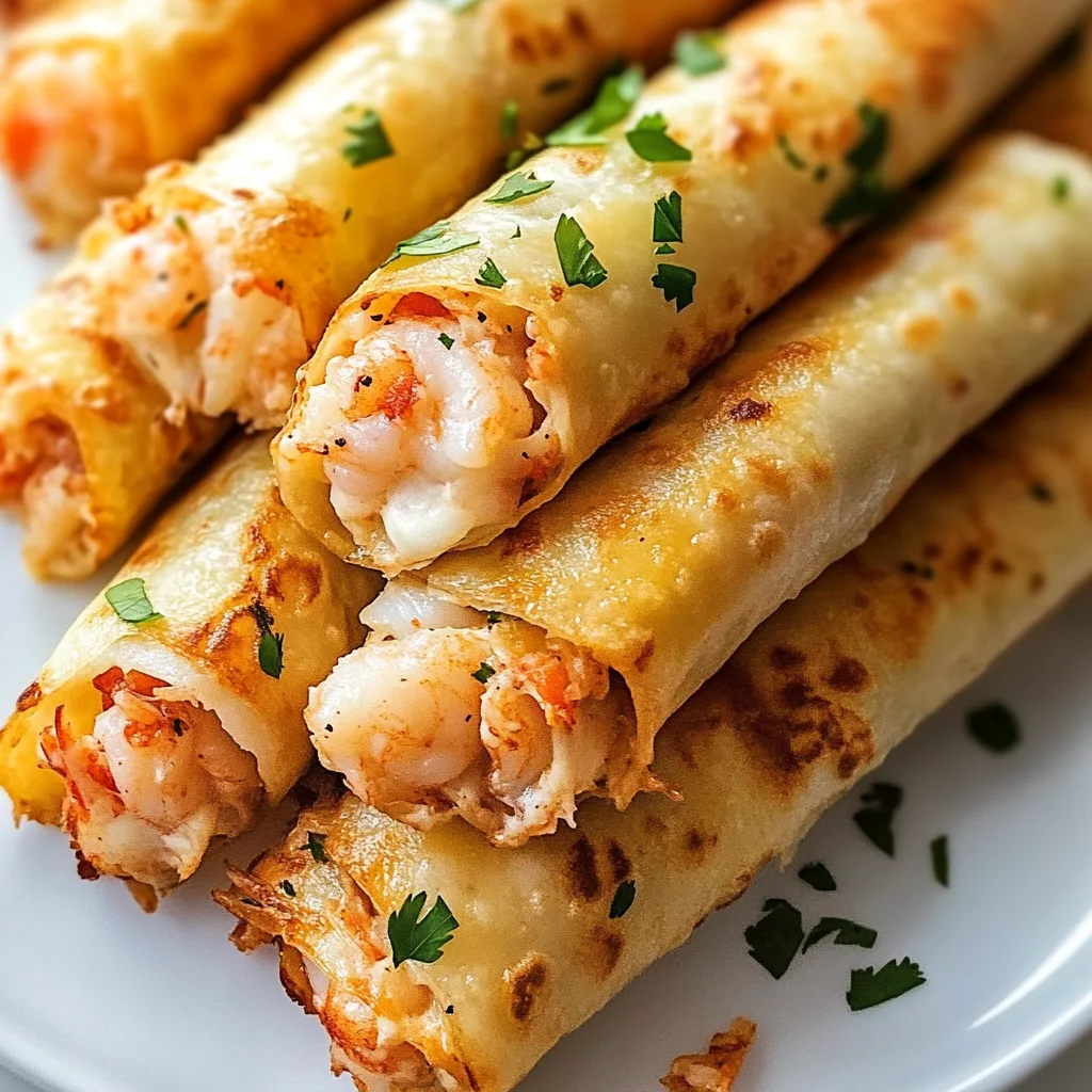 Crispy Crab & Shrimp Queso Taquitos That'll Blow Your Mind!