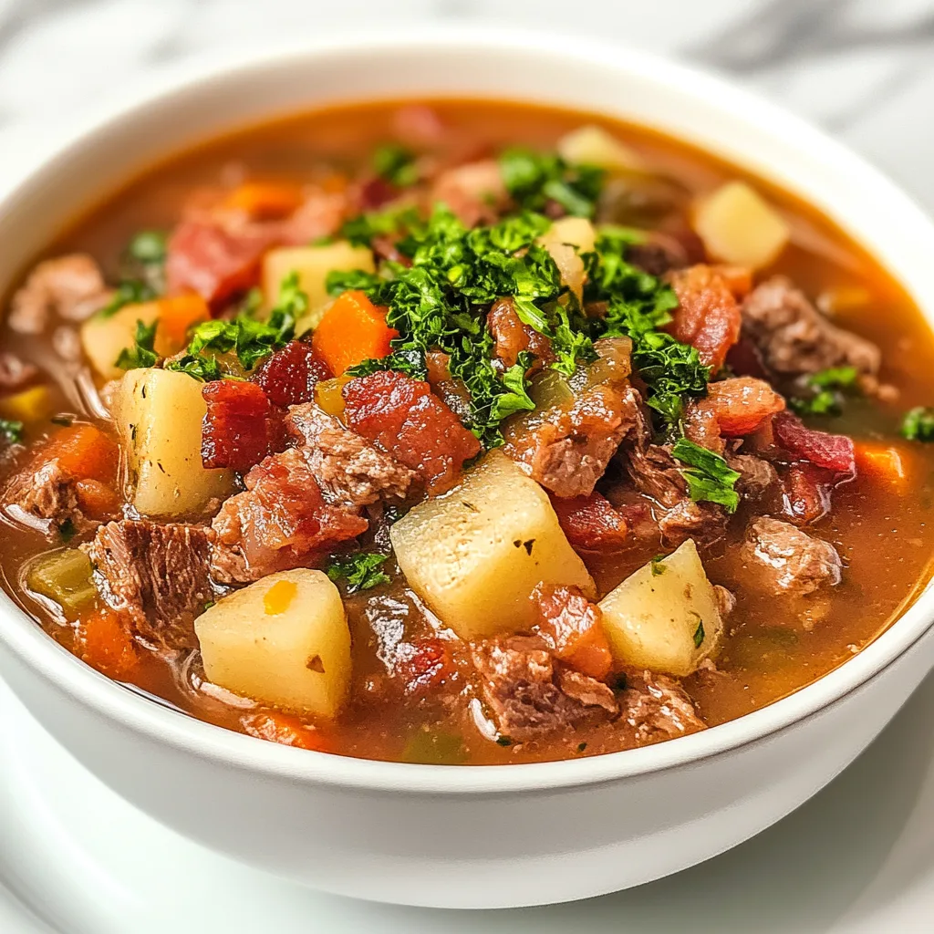Crockpot Million Dollar Beef &amp; Bacon Soup – Irresistibly Delicious!