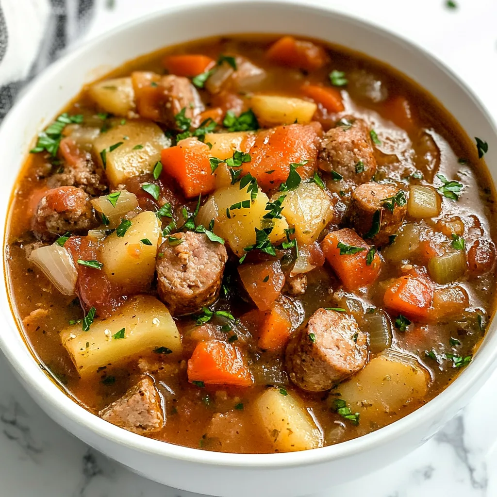 Crockpot Swamp Soup Recipe: Hearty Sausage & Veggie Comfort!