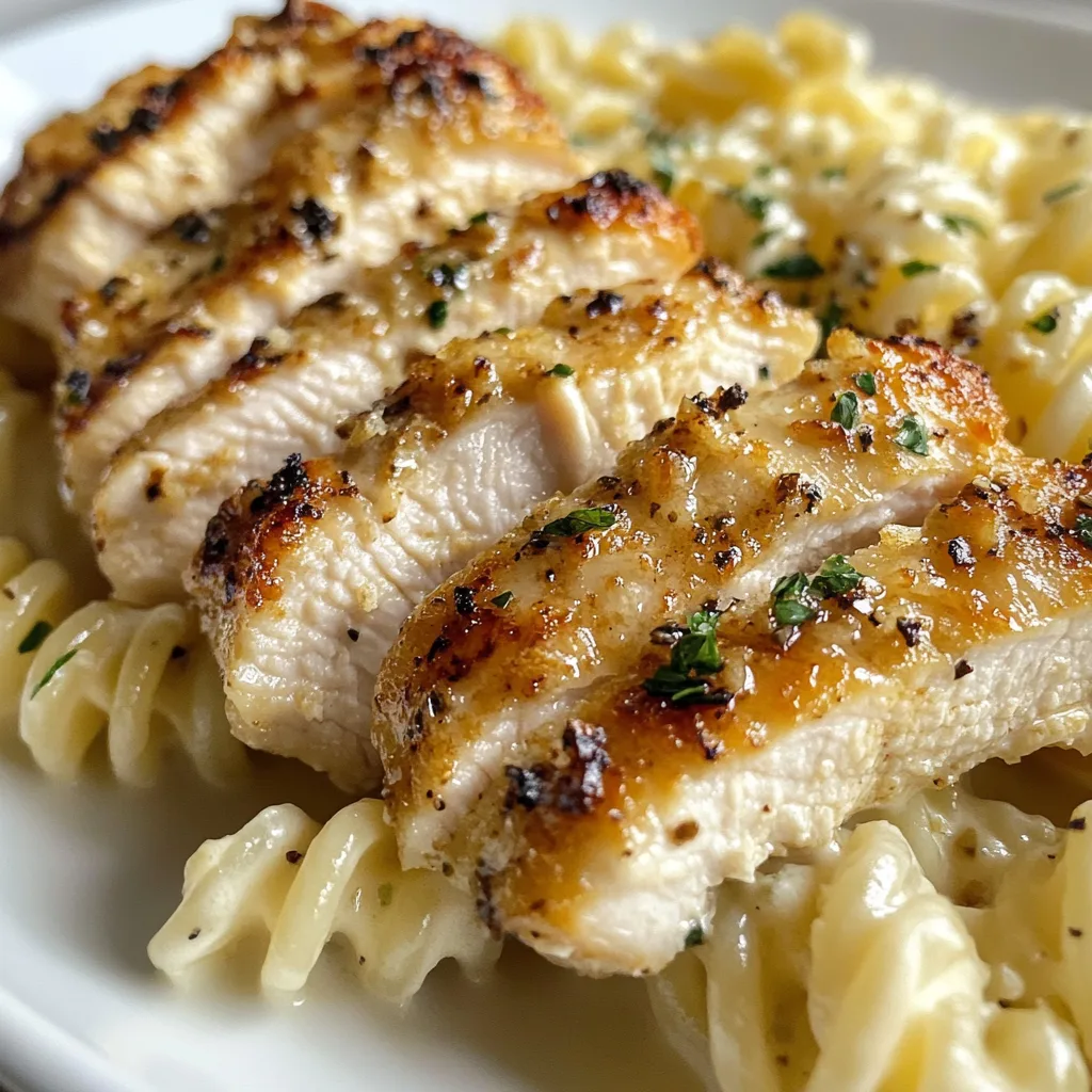 Garlic Parmesan Chicken Bites with Creamy Rotini - Irresistibly Delicious!
