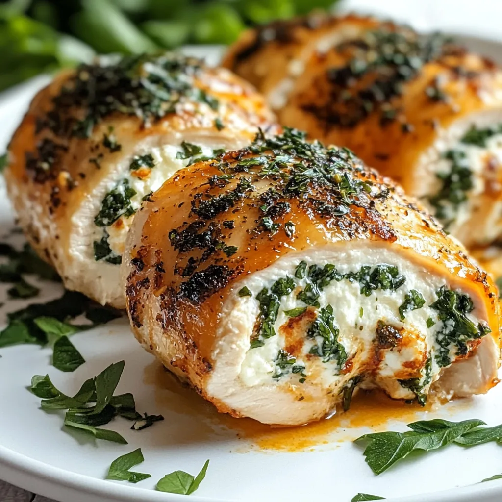 Herbed Ricotta Stuffed Chicken Rolls - Irresistibly Creamy & Delicious!