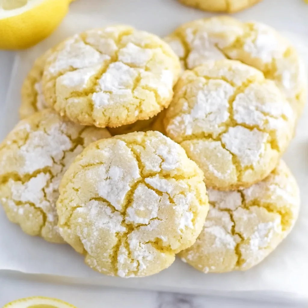 Lemon Crinkle Cookies: Irresistibly Zesty & Soft Delight!