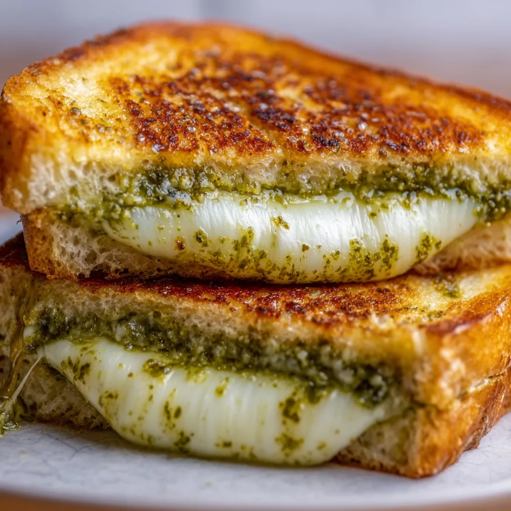 Pesto Grilled Cheese Recipe: Irresistibly Gooey & Flavor-Packed!
