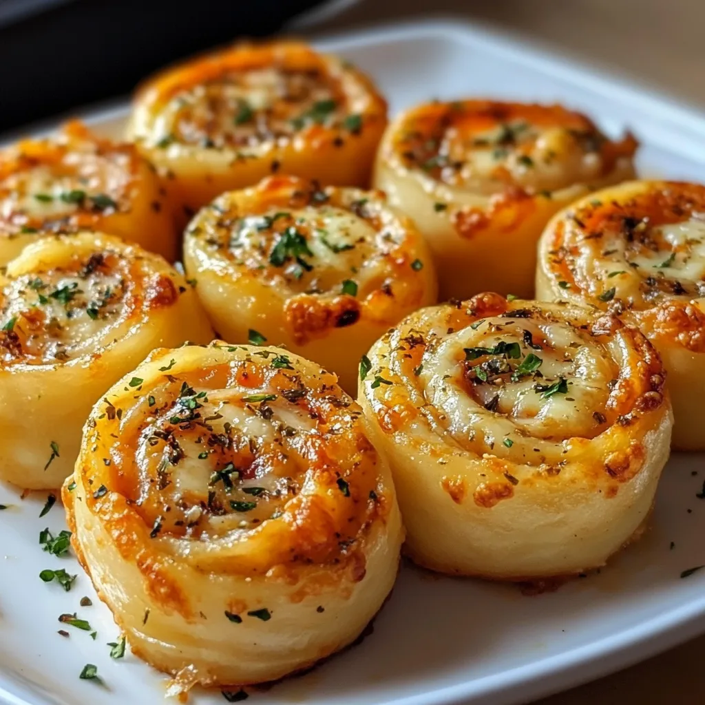 Pizza Rolls with Mozzarella & Garlic Butter: Irresistibly Cheesy!