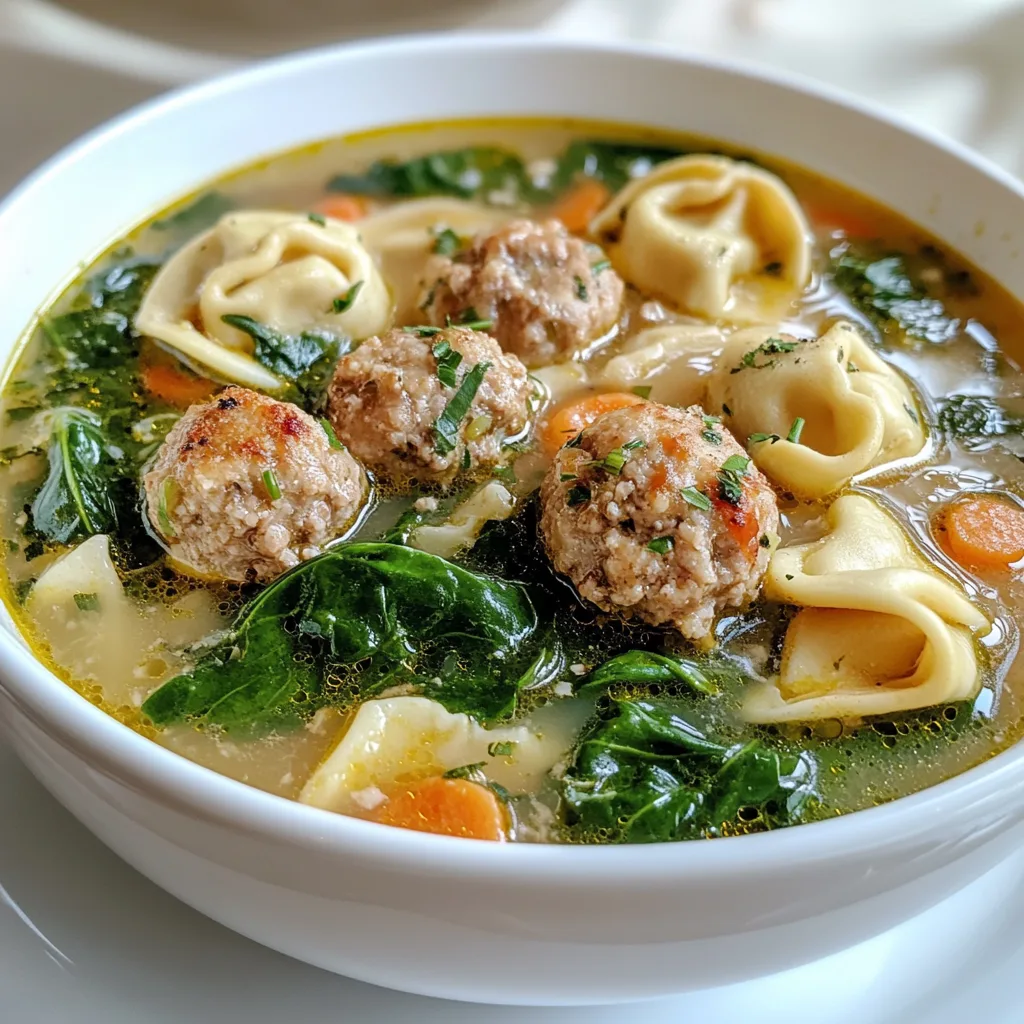 Slow Cooker Italian Wedding Soup: Cozy, Savory & Easy Meatball Tortellini