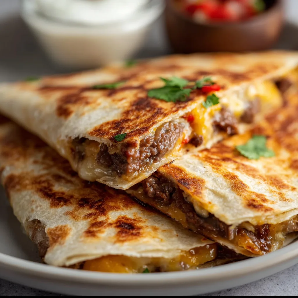 Steak Cheese Quesadillas: Irresistibly Cheesy & Juicy Delight!
