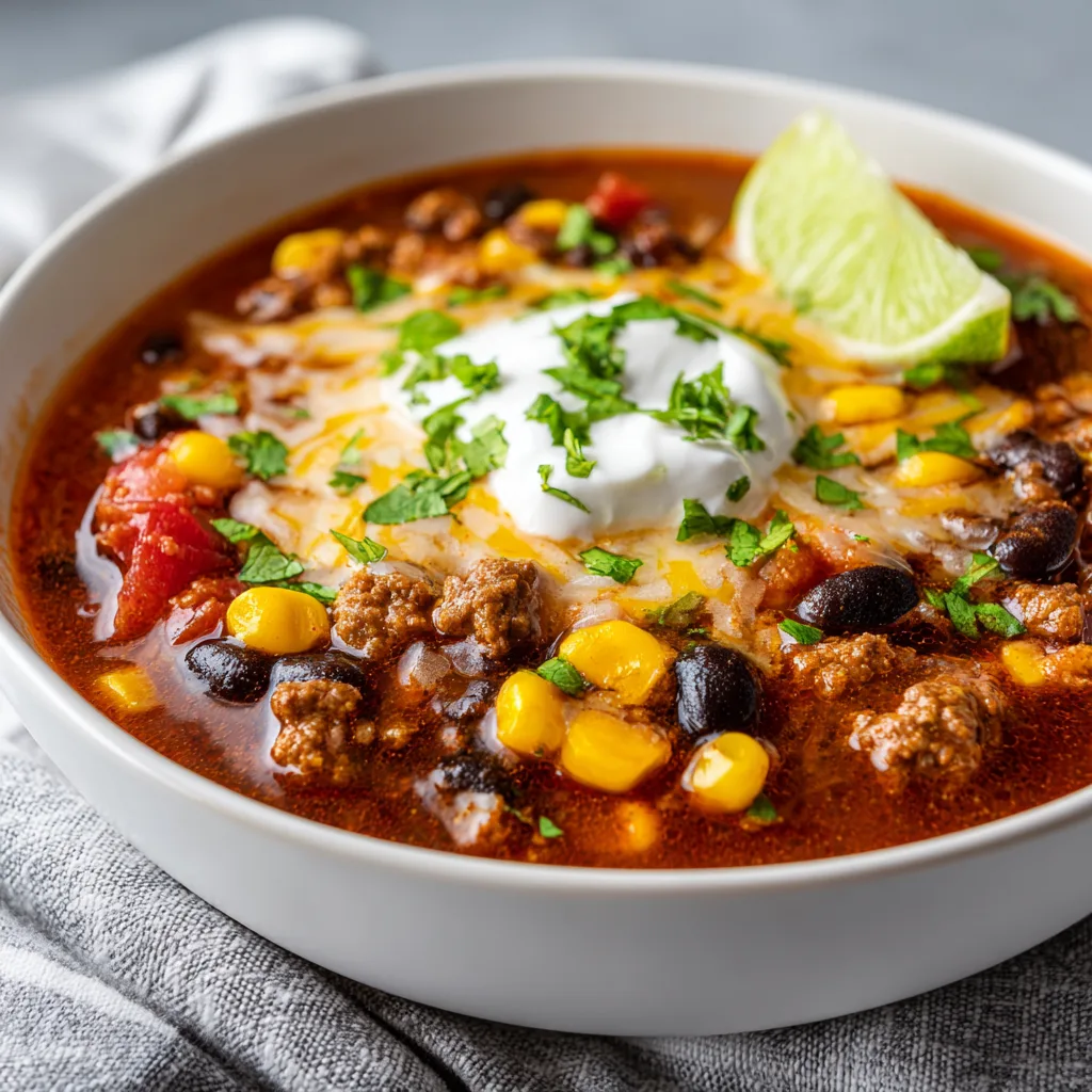 Taco Soup Recipe: Irresistibly Cozy & Bursting with Flavor!