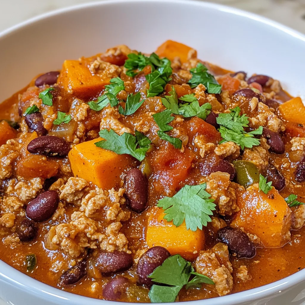 Turkey Chili with Beans & Sweet Potatoes: Cozy, Healthy, & Delicious!