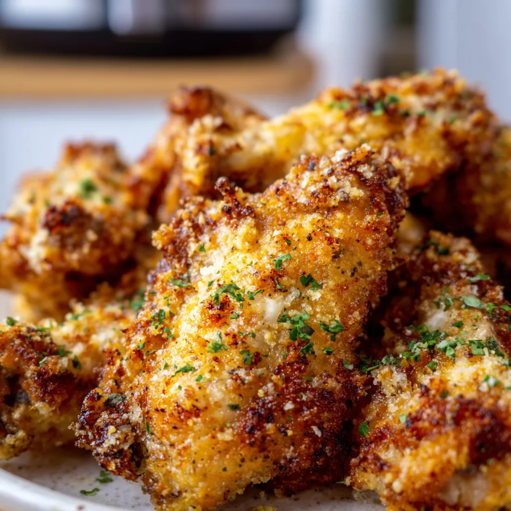 Air Fryer Parmesan Wings: Crispy, Cheesy &amp; Addictive Snack!