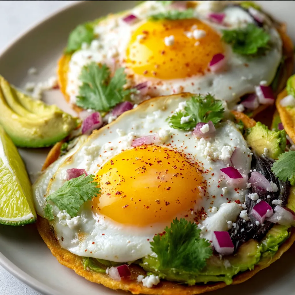 Breakfast Tostadas with Eggs &amp; Avocado – Irresistibly Delicious!