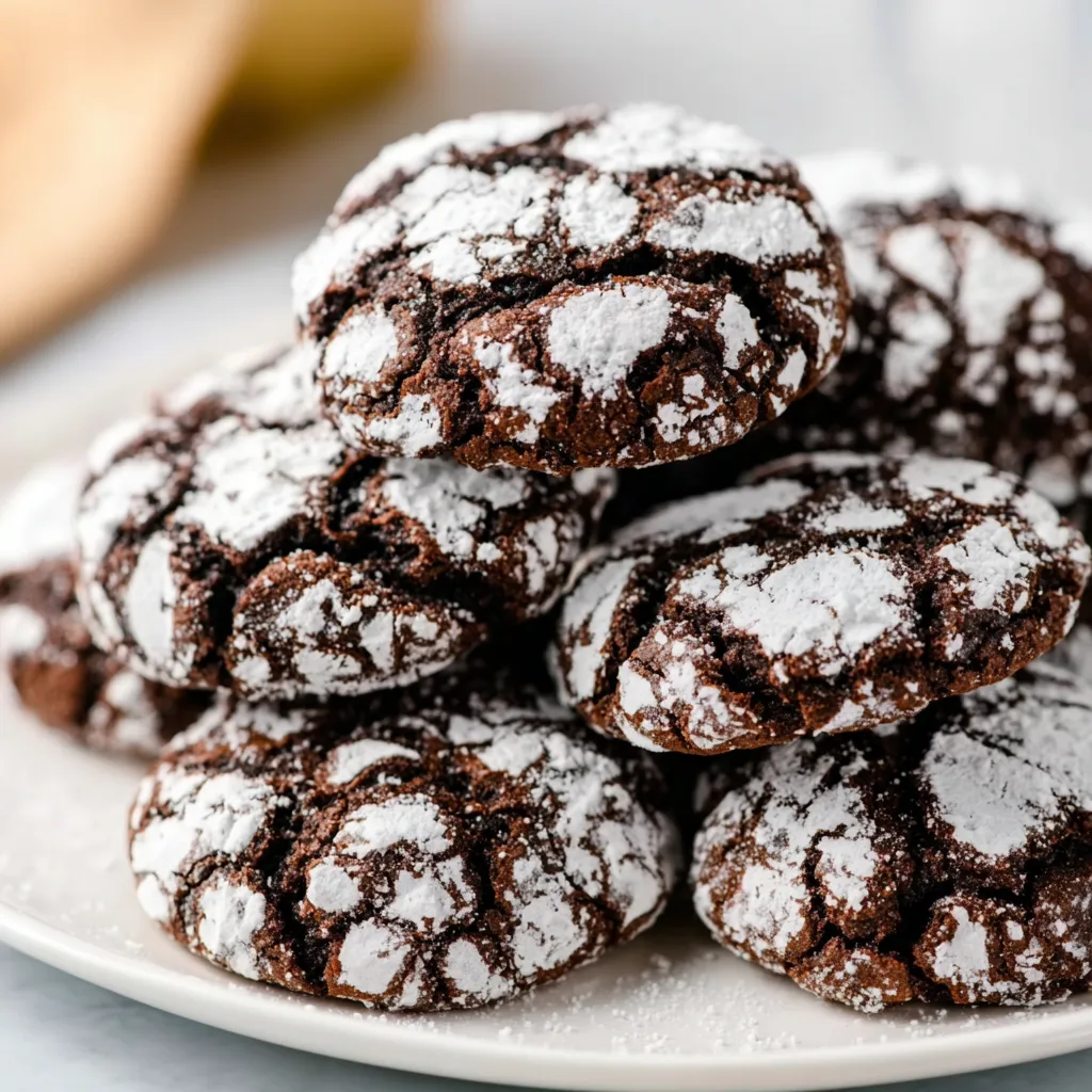 Brownie Crinkle Cookies: Irresistibly Gooey, Melt-in-Your-Mouth Bliss!