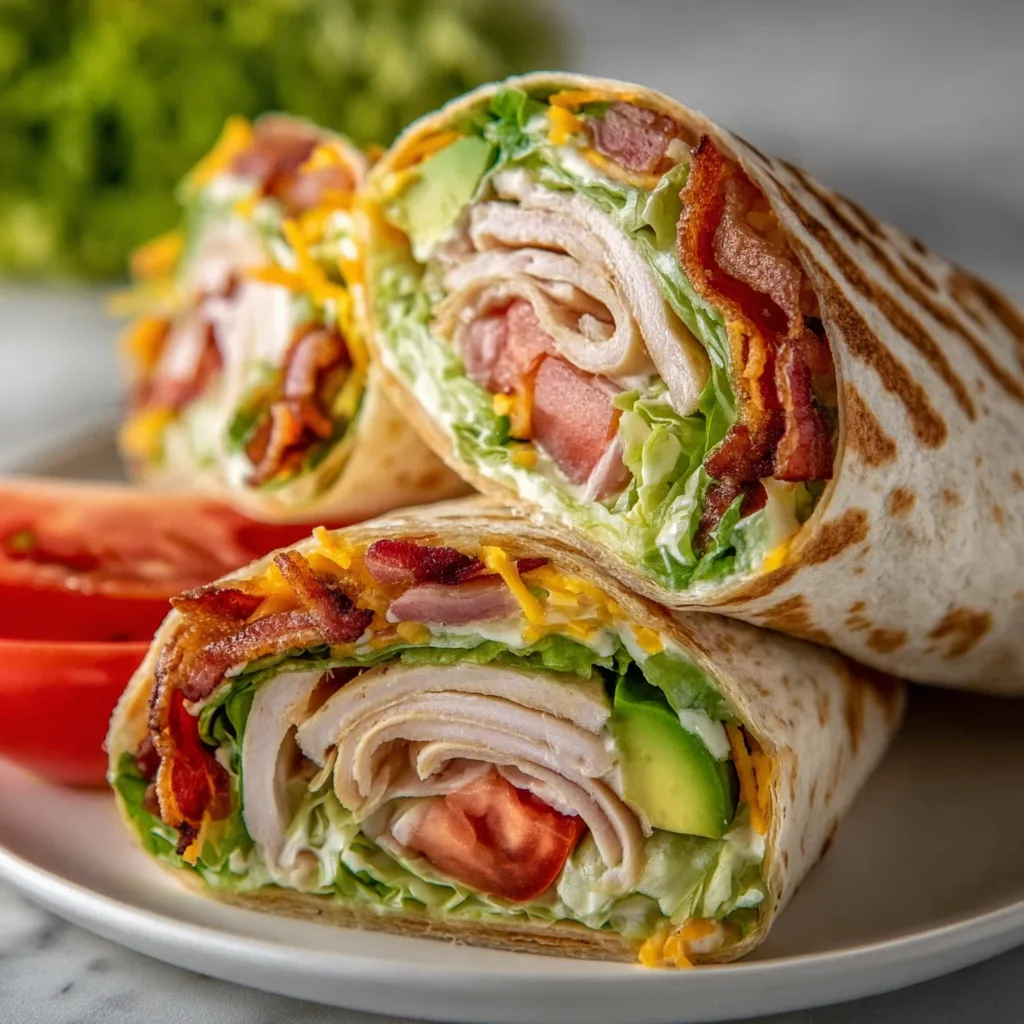 California Turkey Club Wraps: Irresistibly Fresh &amp; Perfectly Packed!