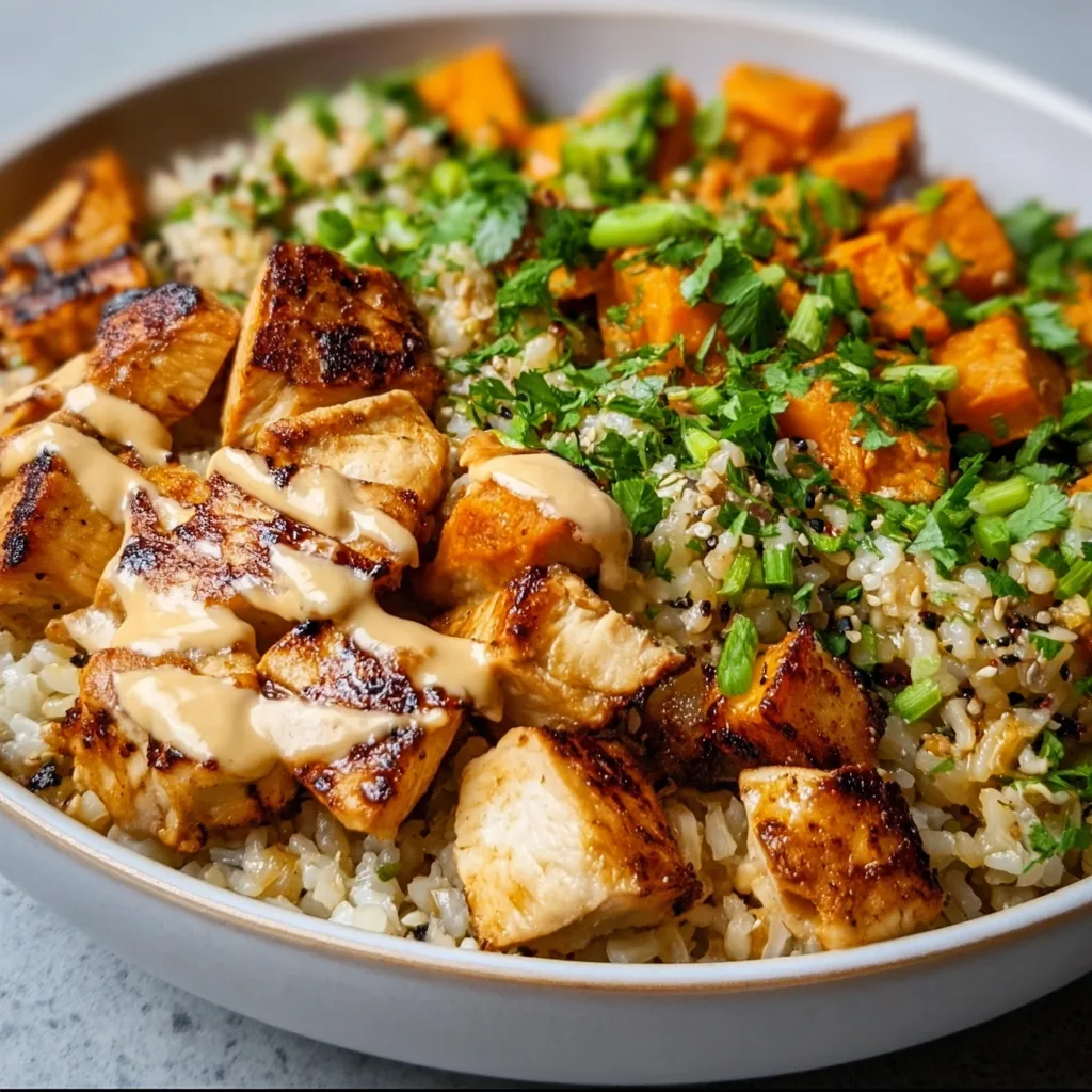 Chicken &amp; Sweet Potato Rice Bowl: Irresistible Comfort Food You’ll Crave!