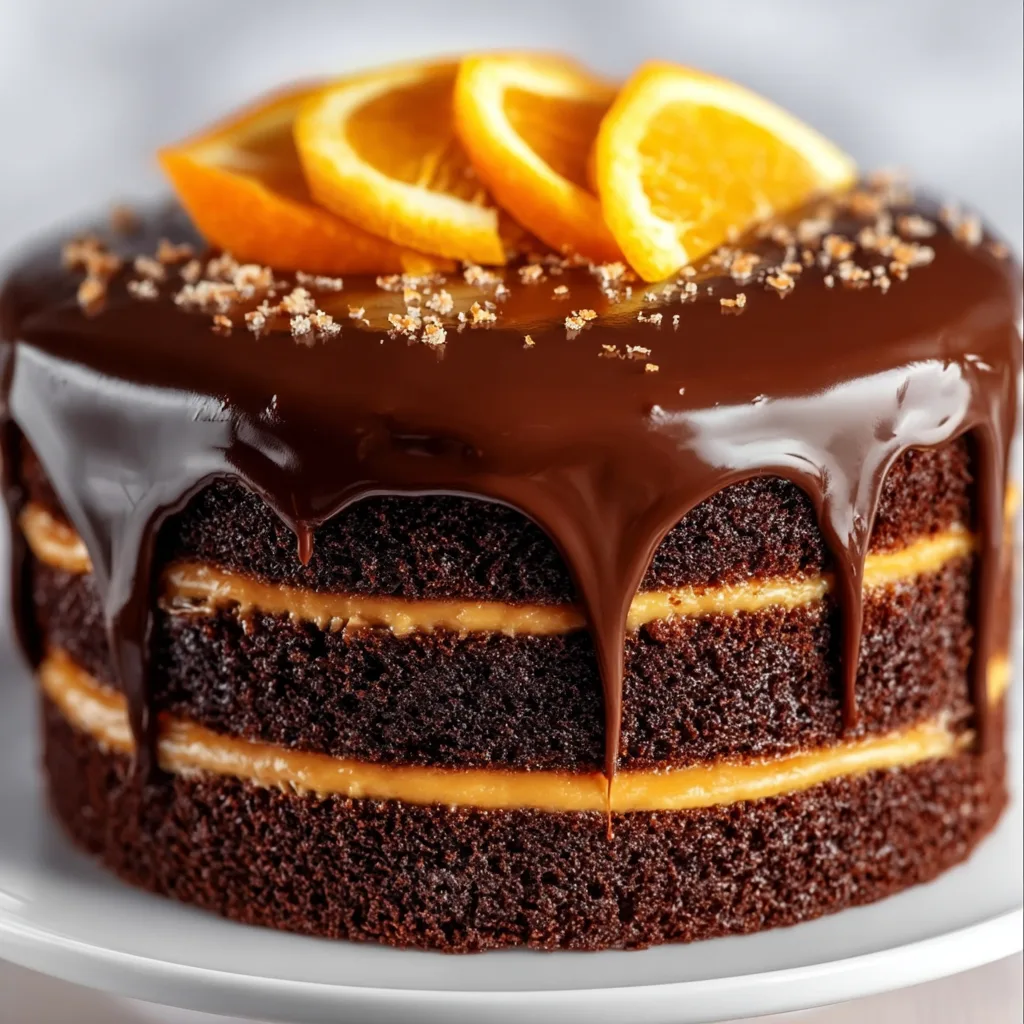 Chocolate Orange Layer Cake with Ganache: Irresistible & Decadent Delight