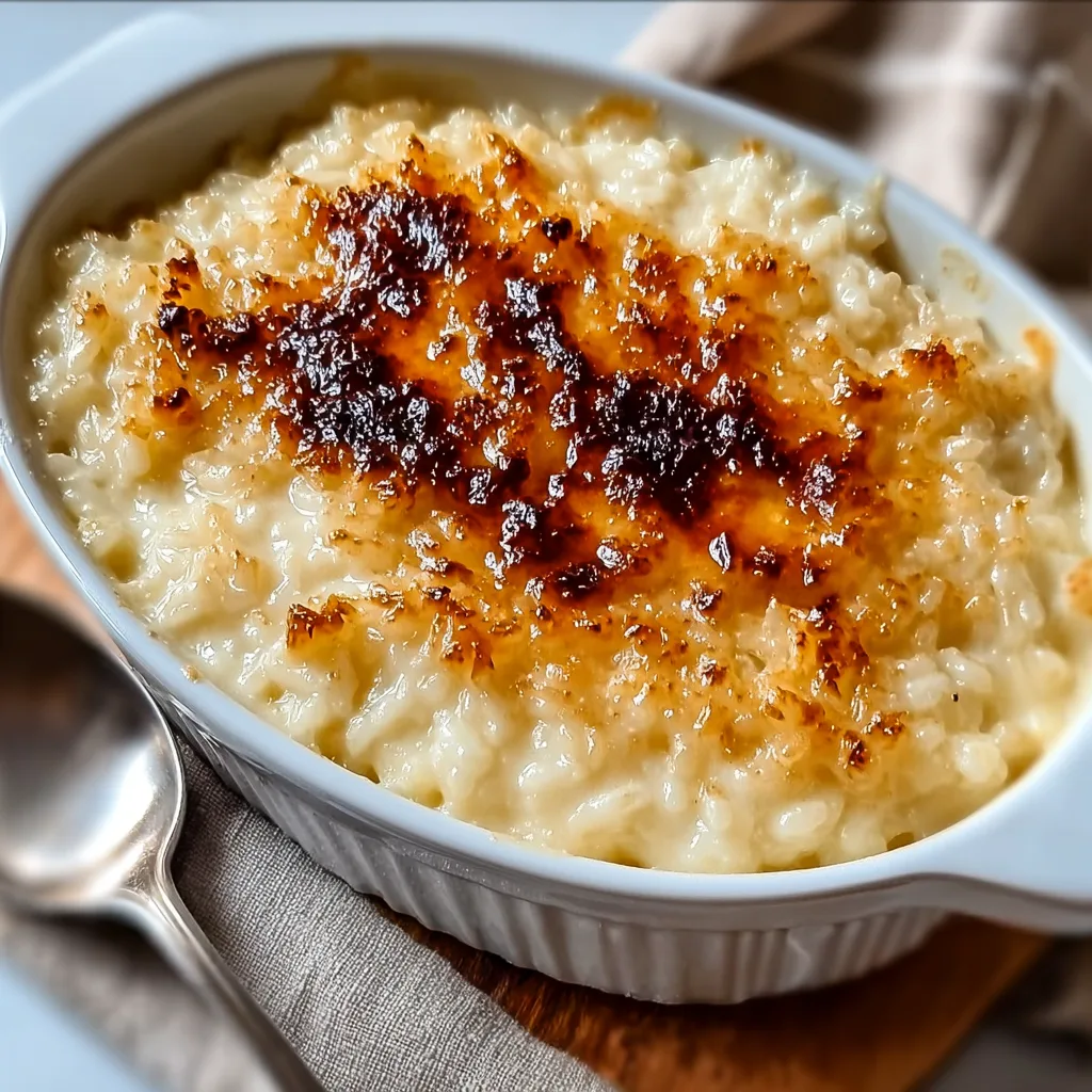 Condensed Milk Baked Rice Pudding: Irresistibly Creamy & Viral!