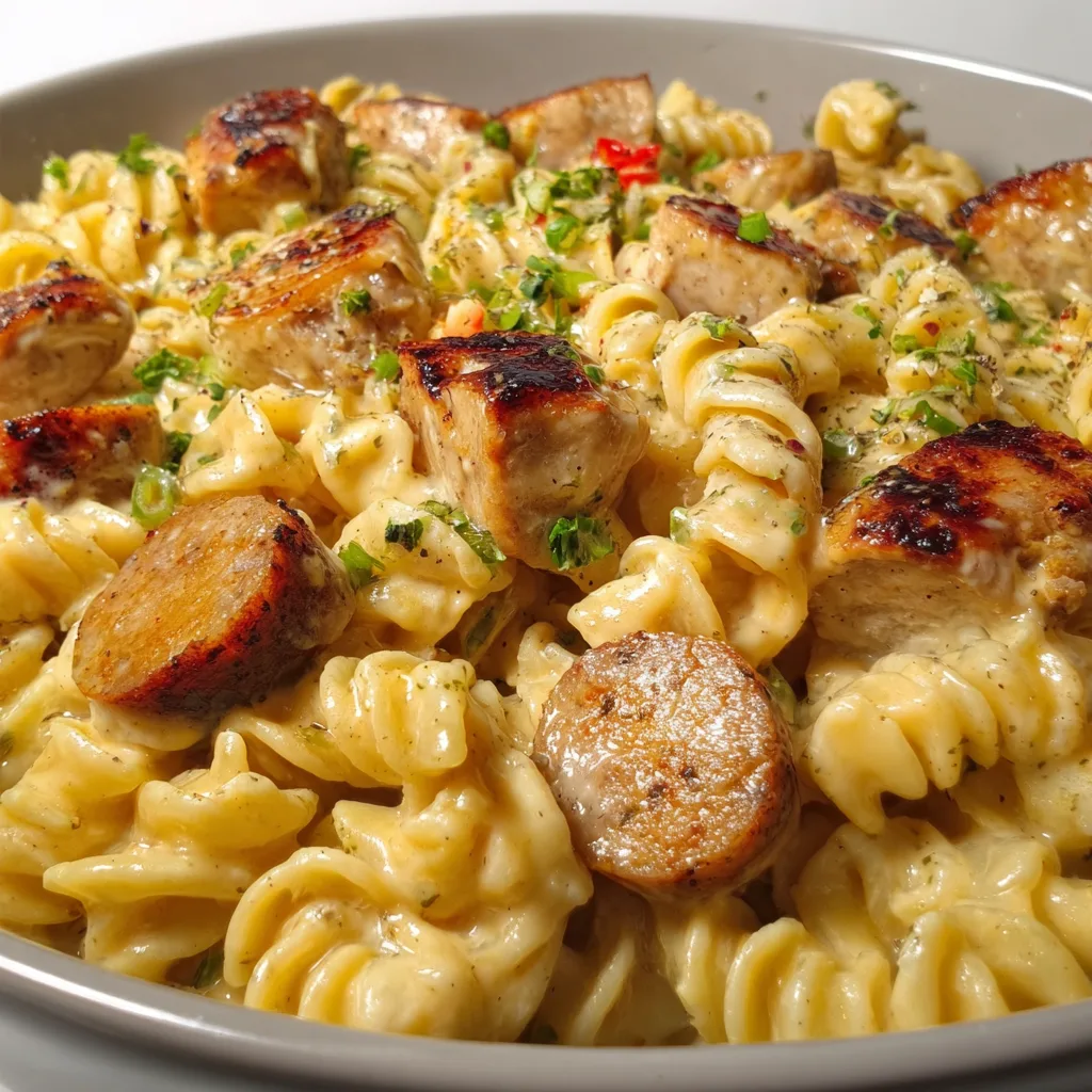 Creamy Pepper Jack Chicken & Sausage Pasta That Will Wow You!