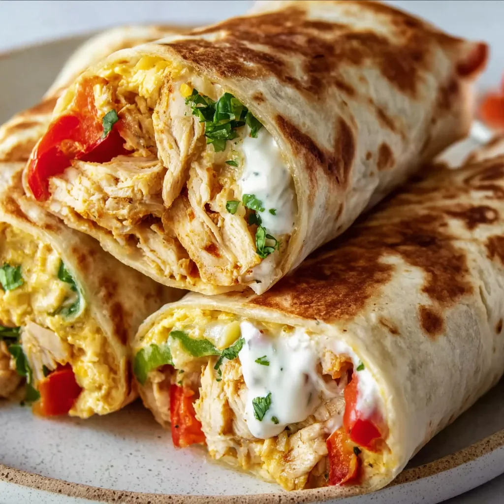 Crispy Chicken & Bell Pepper Ranch Burritos: Irresistibly Crunchy Flavor!