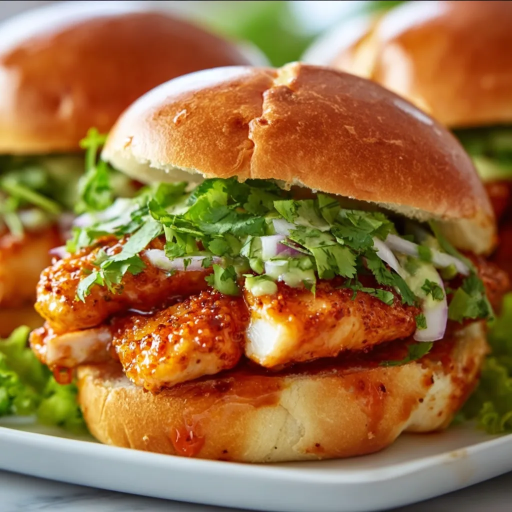 Crispy Cilantro Lime Chicken Sandwiches That'll Wow Your Taste Buds!