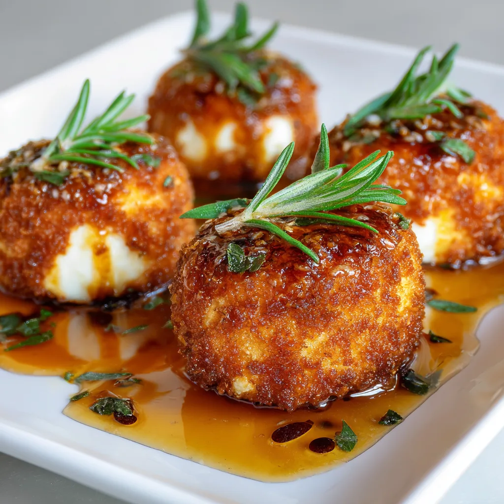 Crispy Fried Goat Cheese with Tarragon & Honey Bliss!