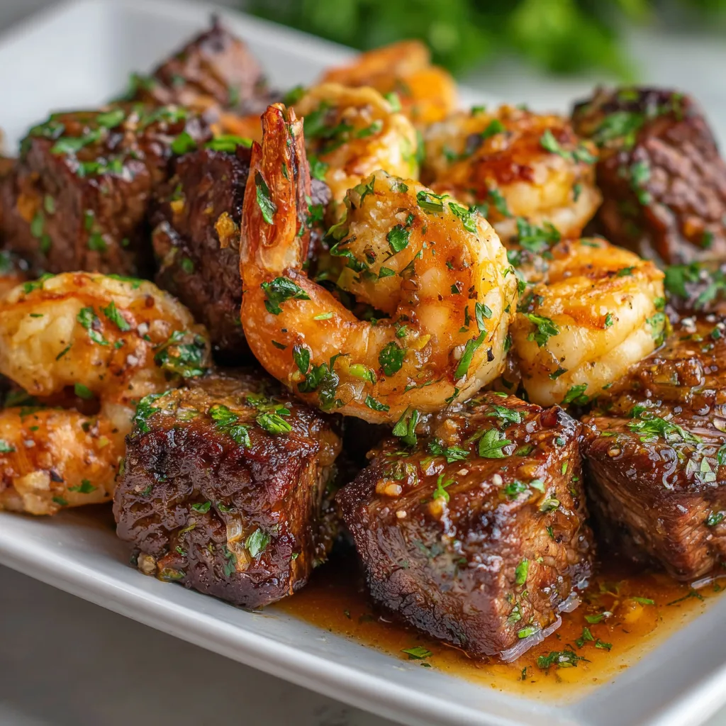 Garlic Butter Steak Bites &amp; Shrimp That Melt Hearts Fast!