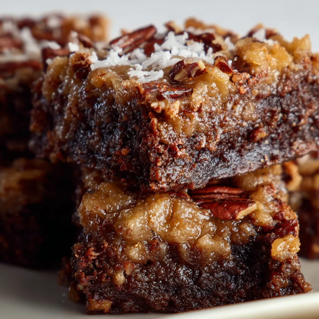 German Chocolate Pecan Brownies That'll Blow Your Mind!