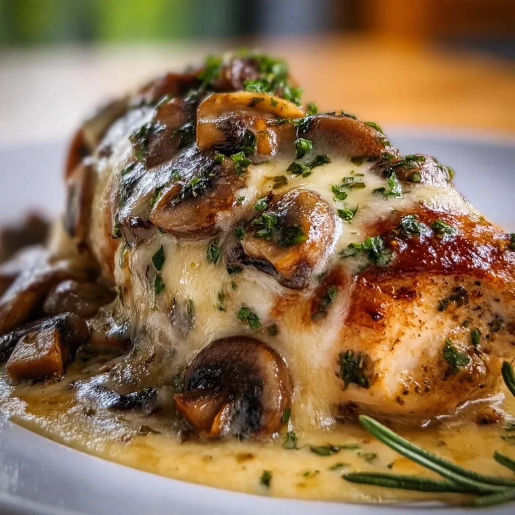 Gouda & Mushroom Stuffed Chicken: Irresistibly Juicy & Delicious!