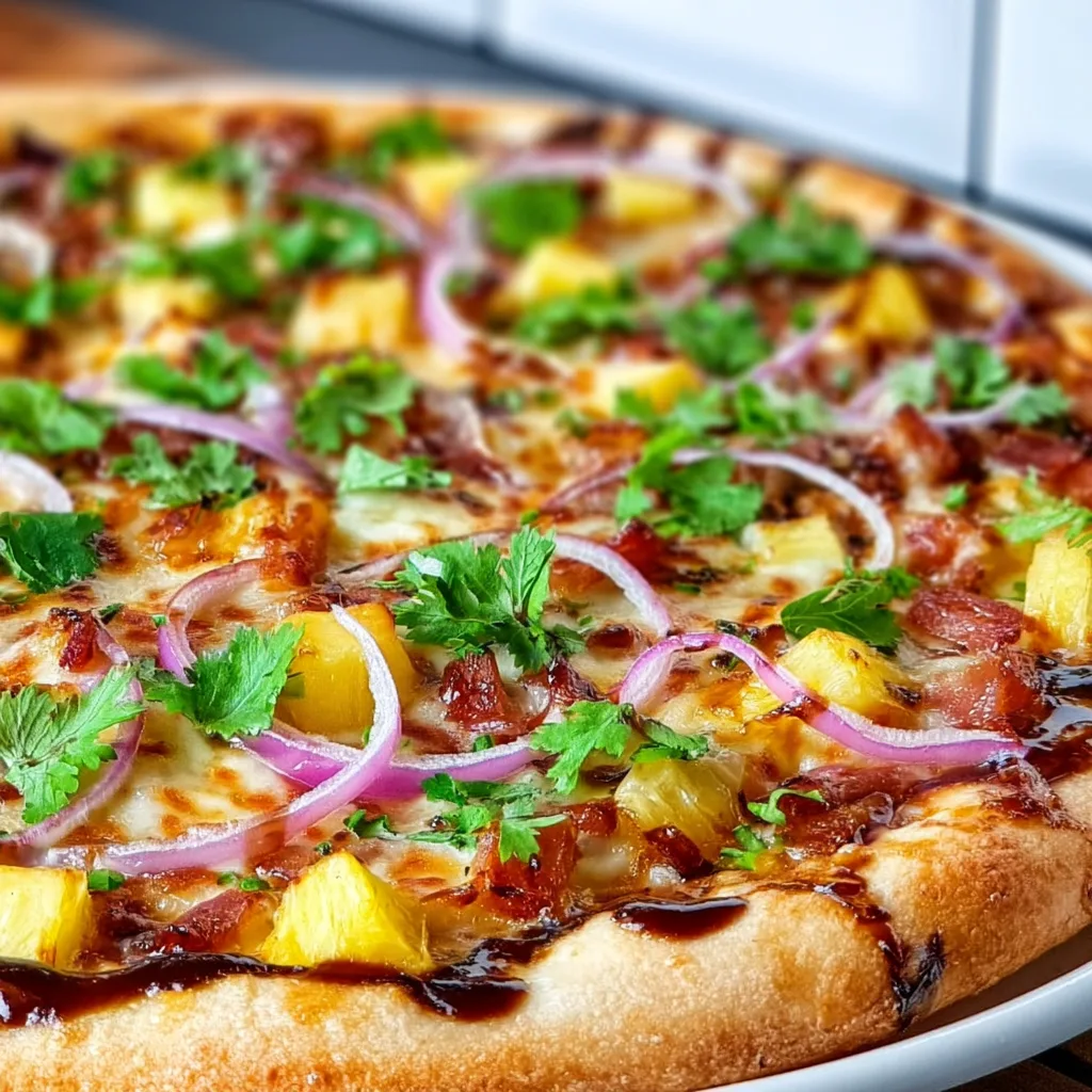 Hawaiian BBQ Pizza: Irresistibly Delicious & Viral-Worthy Slice!