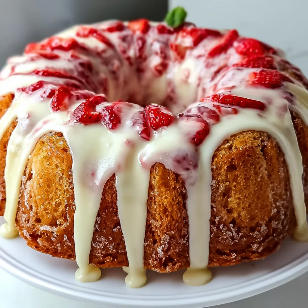 Homemade Strawberry Cream Cheese Pound Cake That'll Melt Your Heart