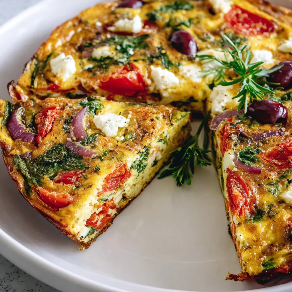 Mediterranean Frittata Veggie Breakfast: Irresistibly Fresh & Easy!