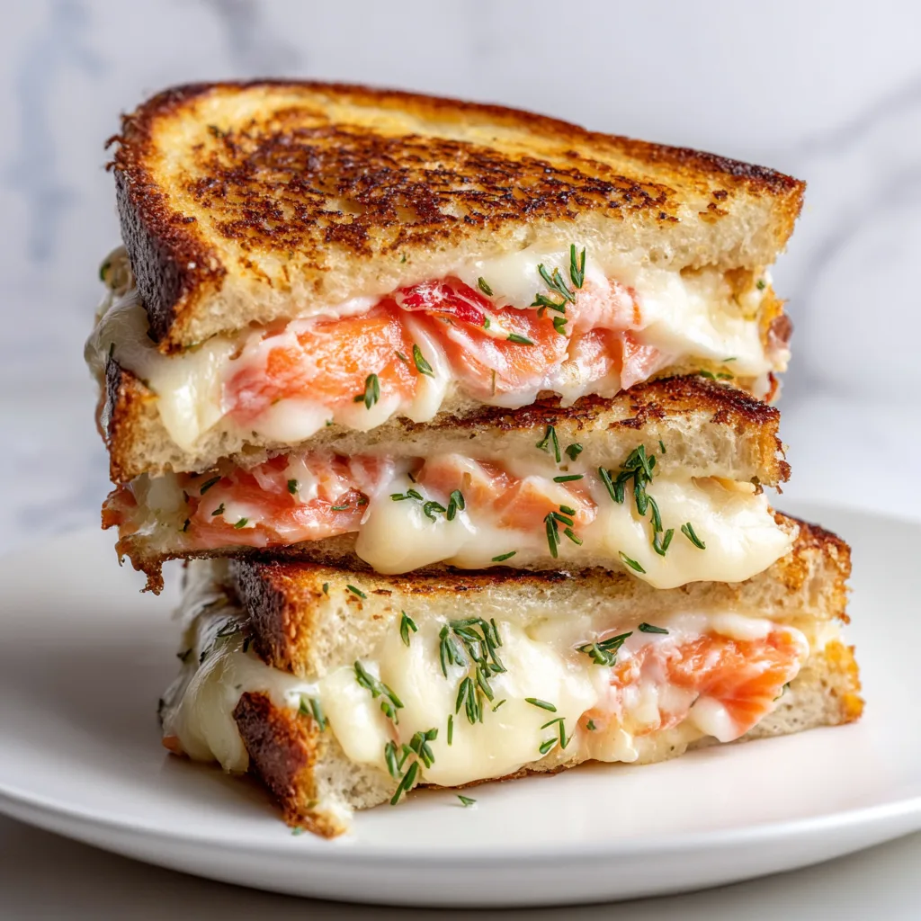 Smoked Salmon Grilled Cheese: Irresistible Crunch & Creamy Delight!