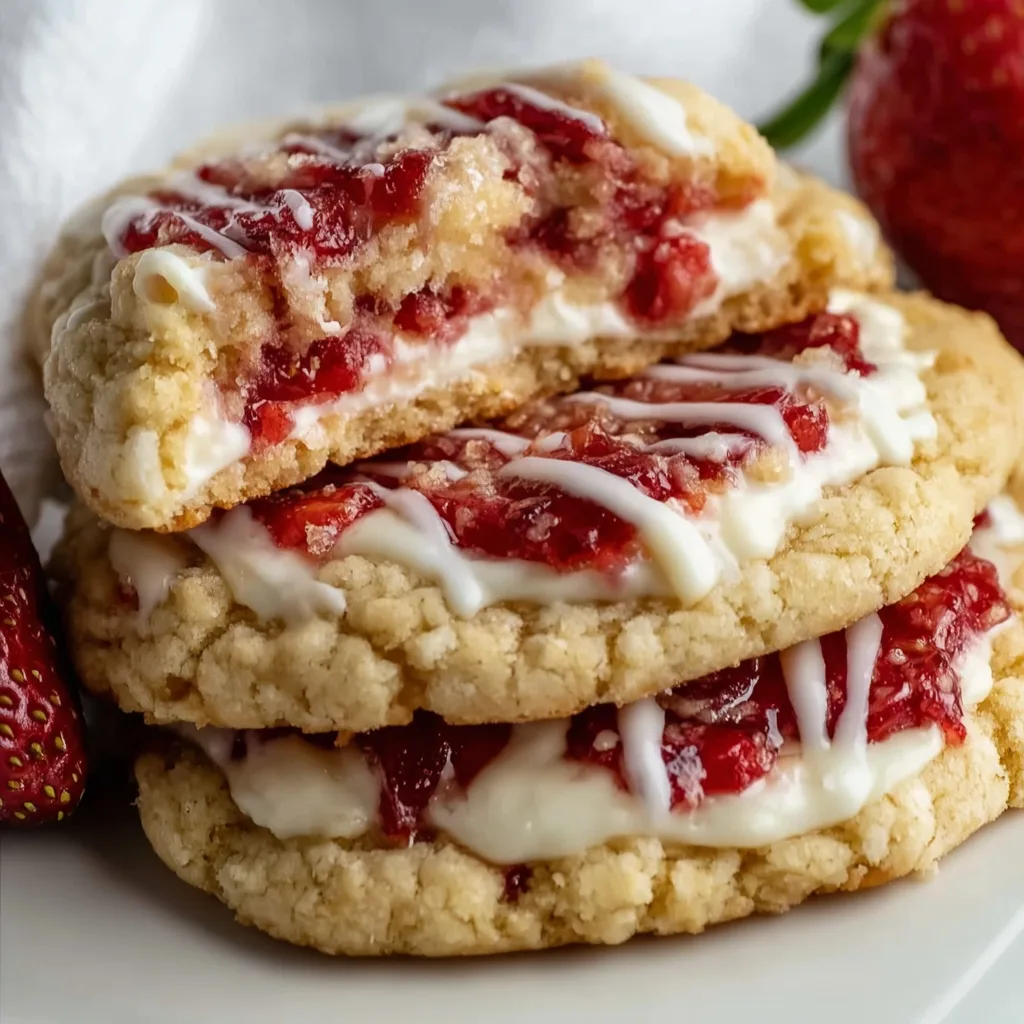 Strawberry Cheesecake Cookies: Irresistibly Soft, Sweet & Viral Treat!