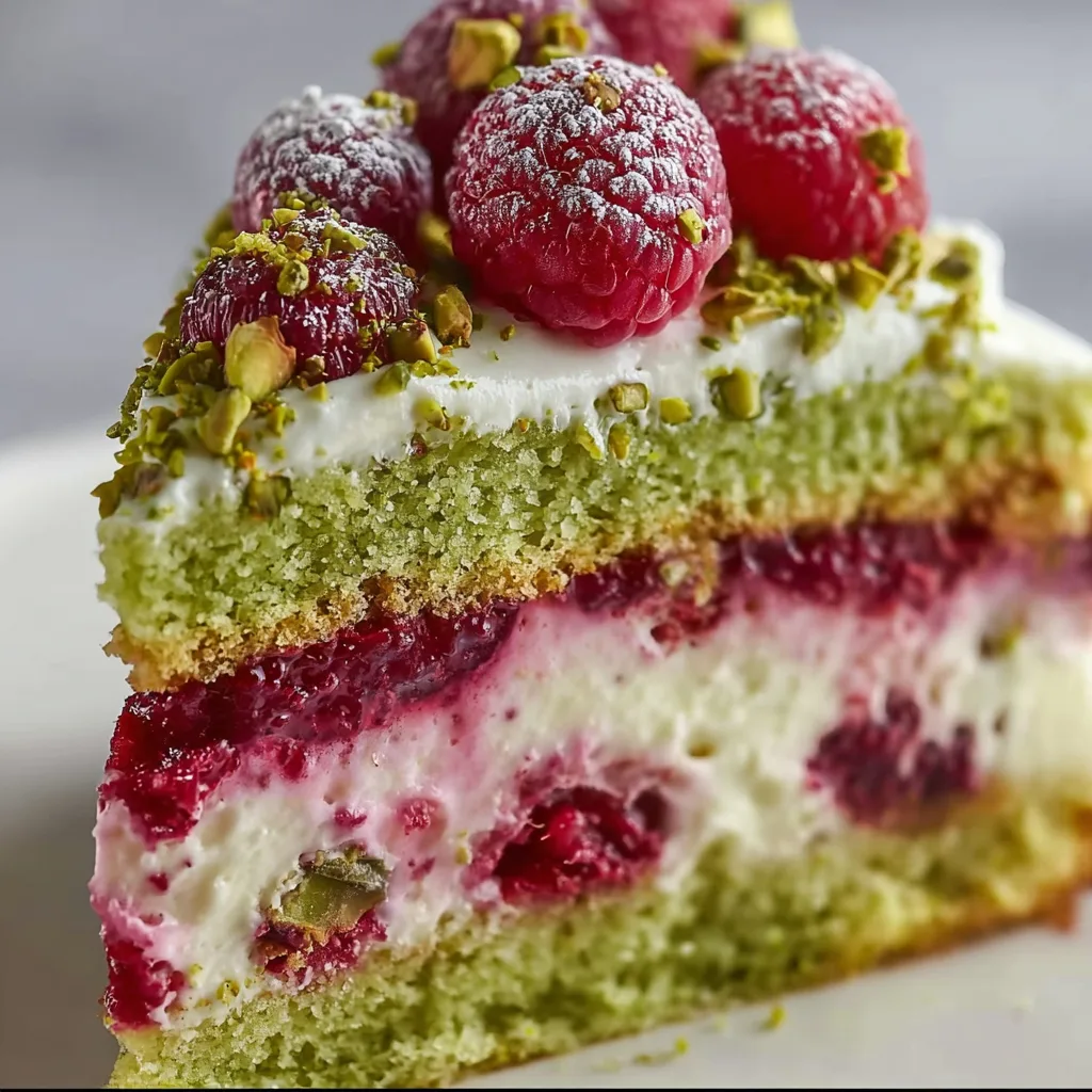 Heavenly Pistachio Raspberry Cake: Irresistibly Delicious & Dreamy!