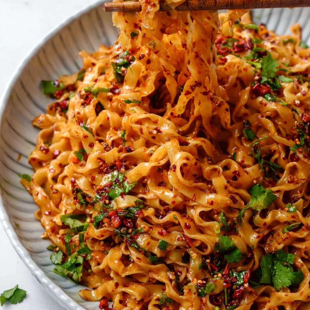 10-Min Garlic Chili Oil Noodles | Spicy, Quick &amp; Irresistible!