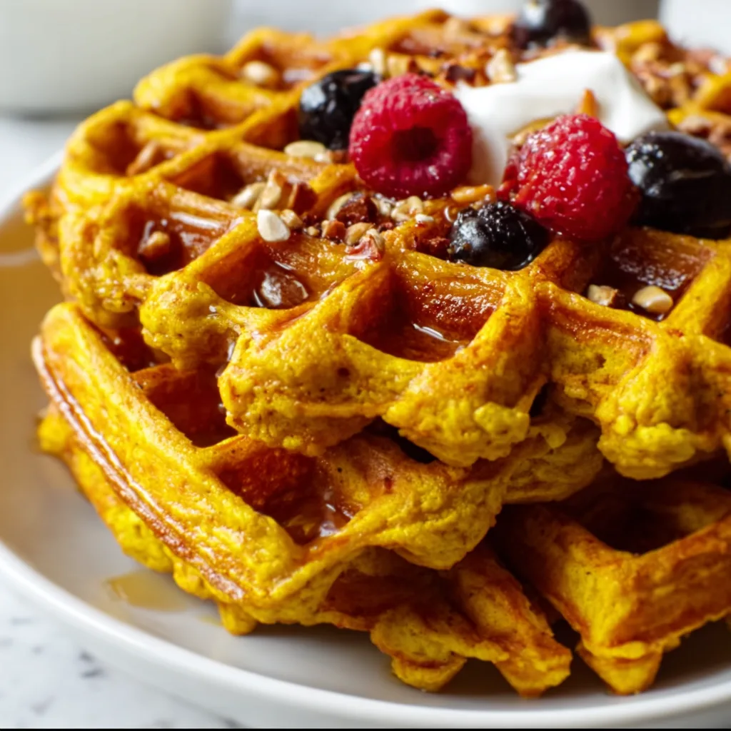 Anti-Inflammatory Turmeric Waffles: Boost Health &amp; Delight Your Tastebuds!
