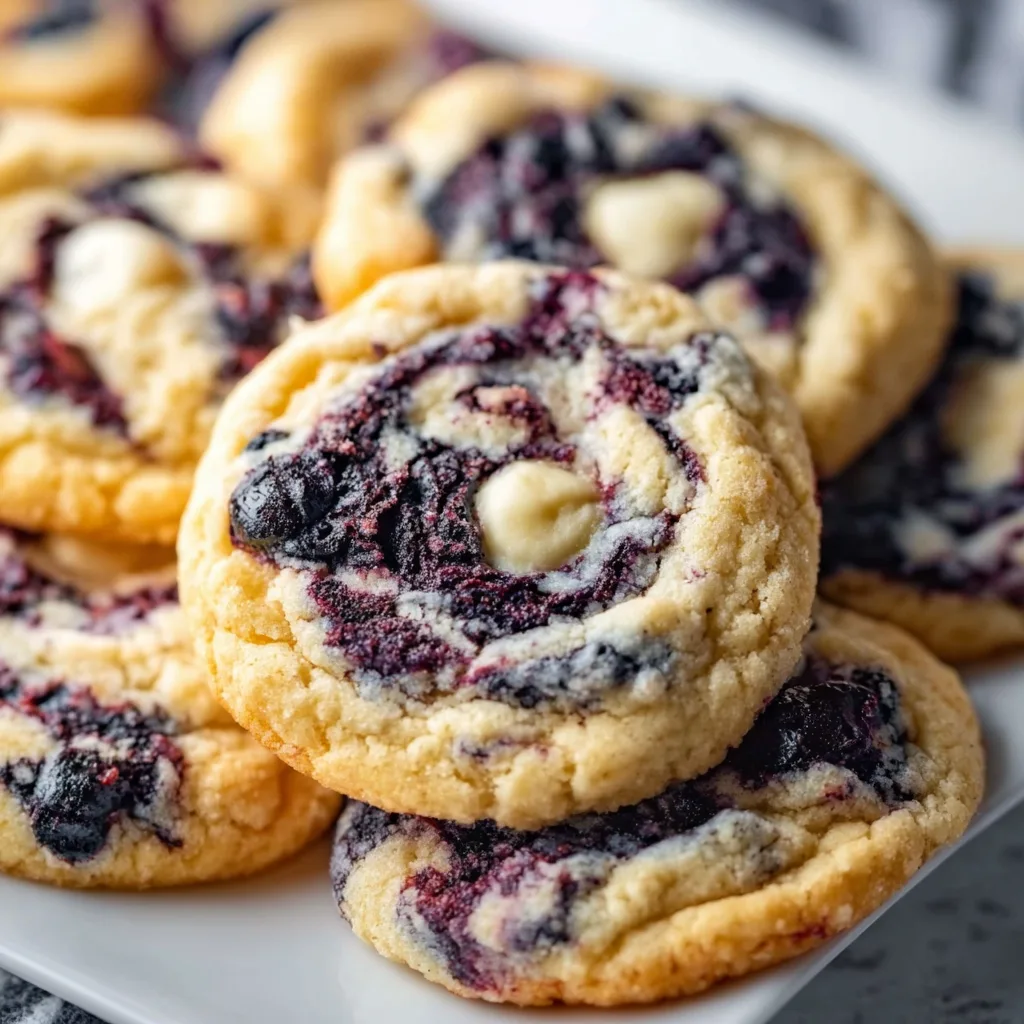 Blueberry Cheesecake Cookies: Irresistibly Soft & Bursting with Flavor!