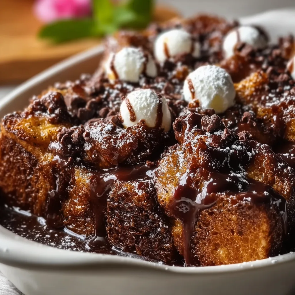 Dark Chocolate Bread Pudding: Irresistibly Decadent & Comforting Treat