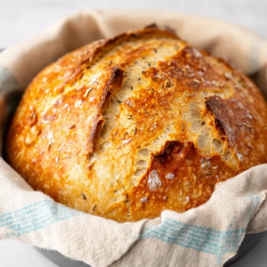 Dutch Oven No Knead Crusty Bread – Irresistibly Easy &amp; Crispy!