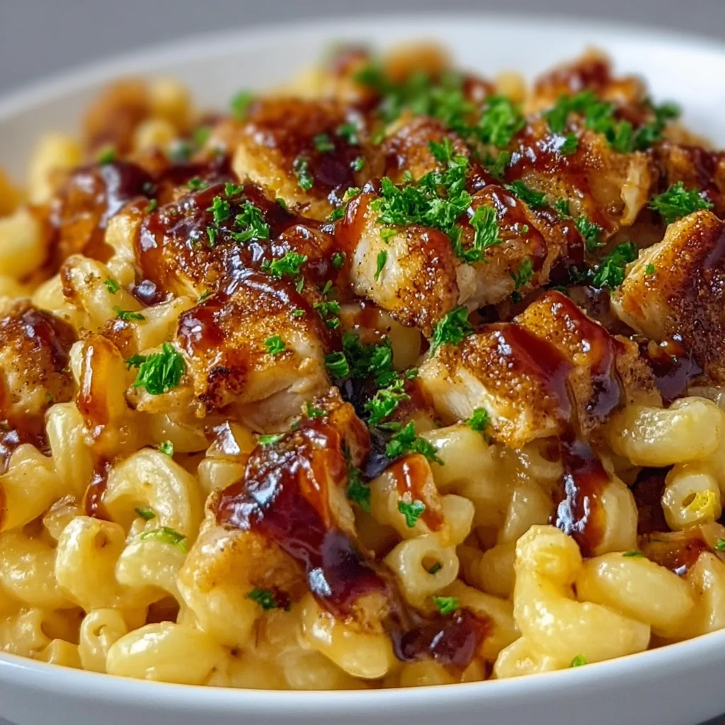 Honey BBQ Chicken Mac &amp; Cheese That’ll Blow Your Mind!