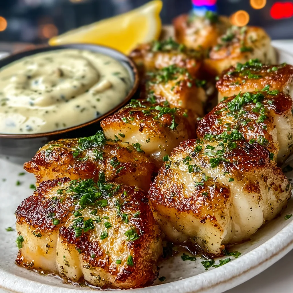 Lemon Butter Fish Bites with Garlic Aioli – Irresistibly Crisp & Zesty!