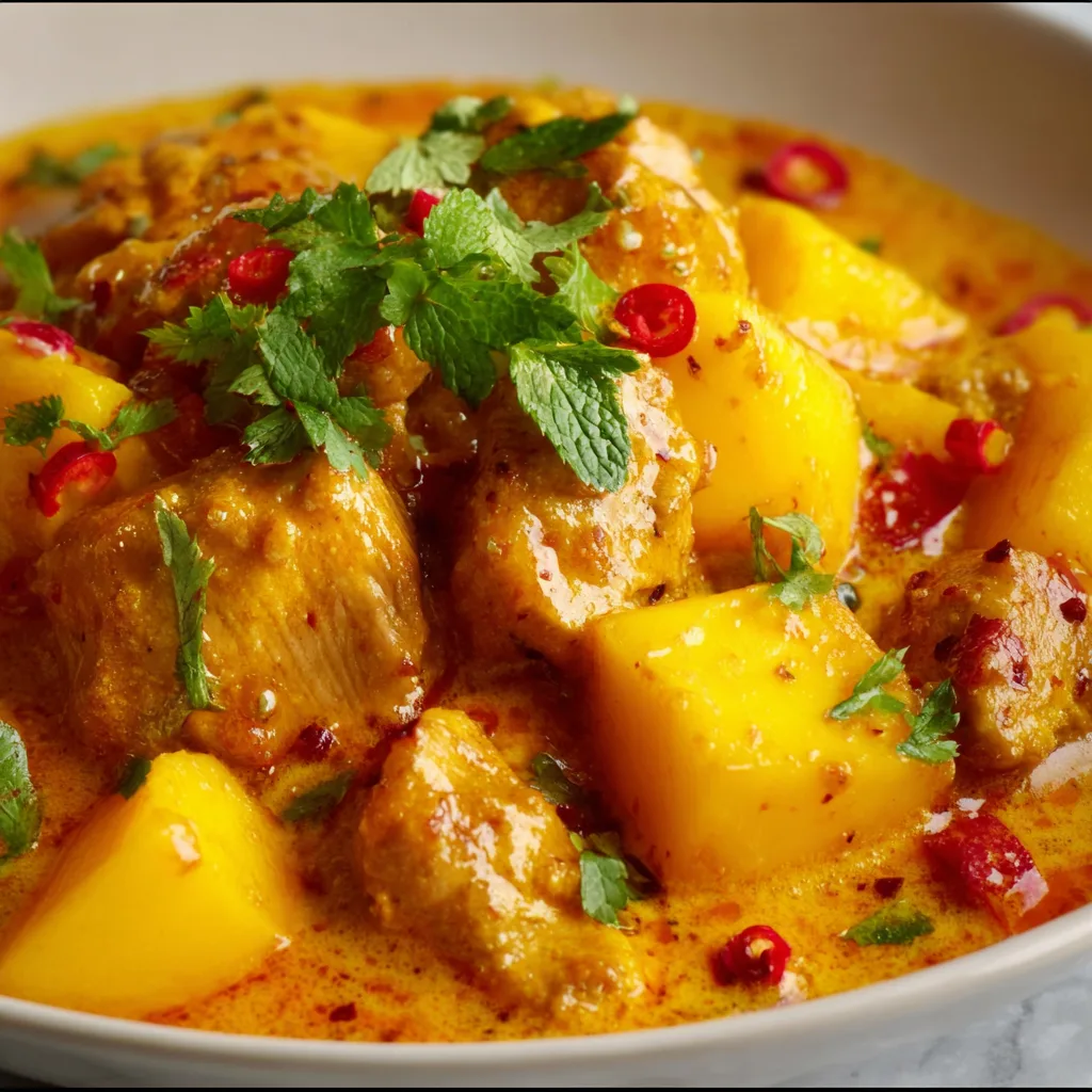 Mango Chicken Curry Recipe: Irresistibly Sweet &amp; Spicy Delight!