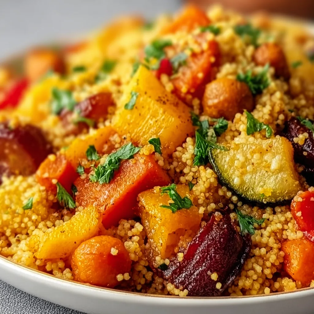 Moroccan Couscous with Roast Vegetables: Irresistibly Flavorful & Healthy!