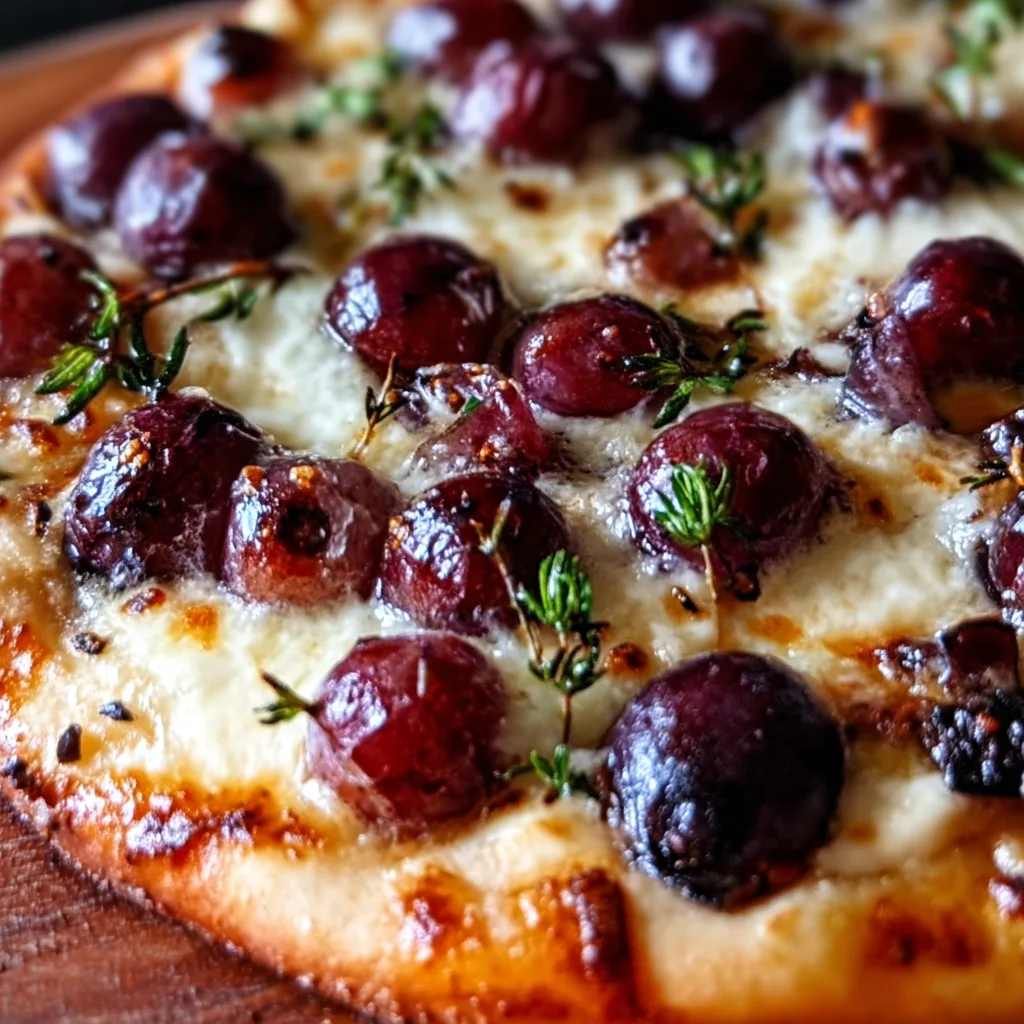 Roasted Red Grape Pizza: Irresistible Sweet &amp; Savory Flavor Burst!