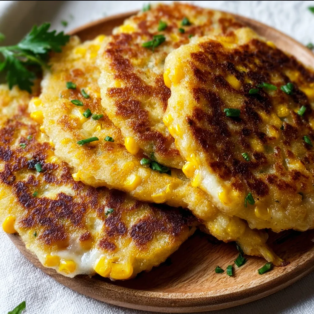Venezuelan Sweet Corn Cachapas with Melty Cheese - Irresistible!