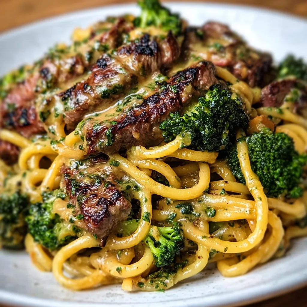 Cowboy Butter Steak &amp; Broccoli Linguine That Will Blow Your Mind!