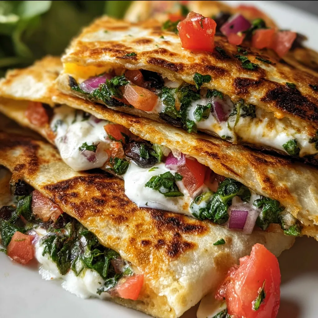 Creamy Mediterranean Quesadillas: Irresistibly Delicious & Easy!