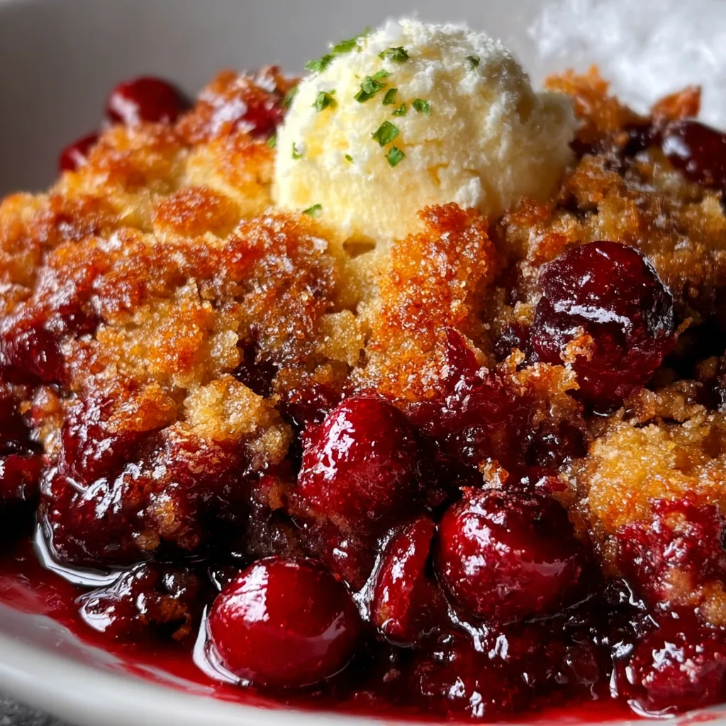 Crispy Cranberry Cobbler: Irresistibly Sweet &amp; Perfectly Crunchy!