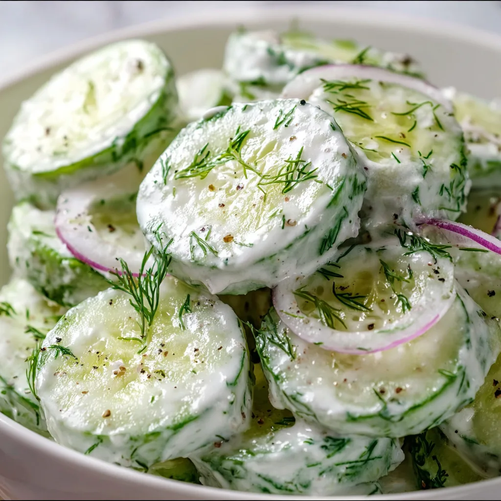 Dill Yogurt Cucumber Salad: Refreshing, Creamy & Perfectly Tangy!