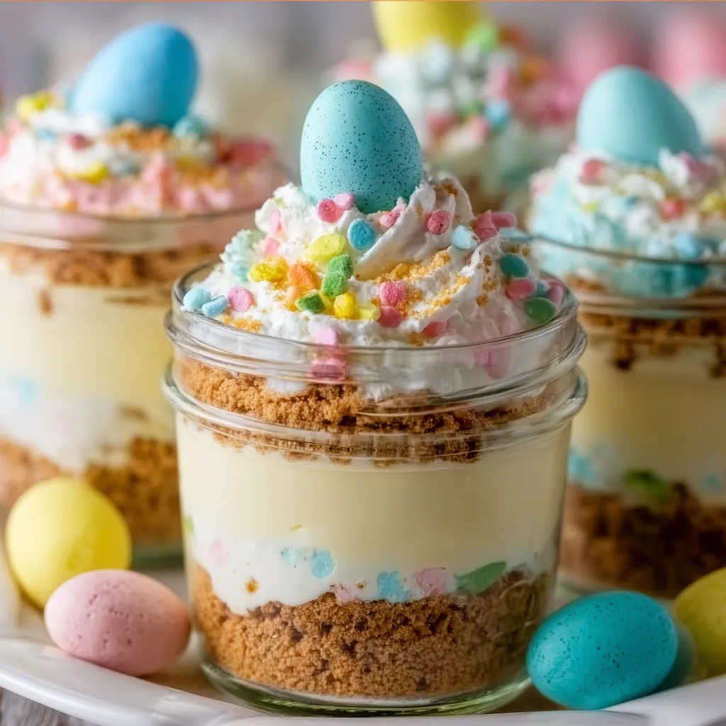 Easter Egg Cheesecake Jars: Irresistibly Cute & Delicious Treats!