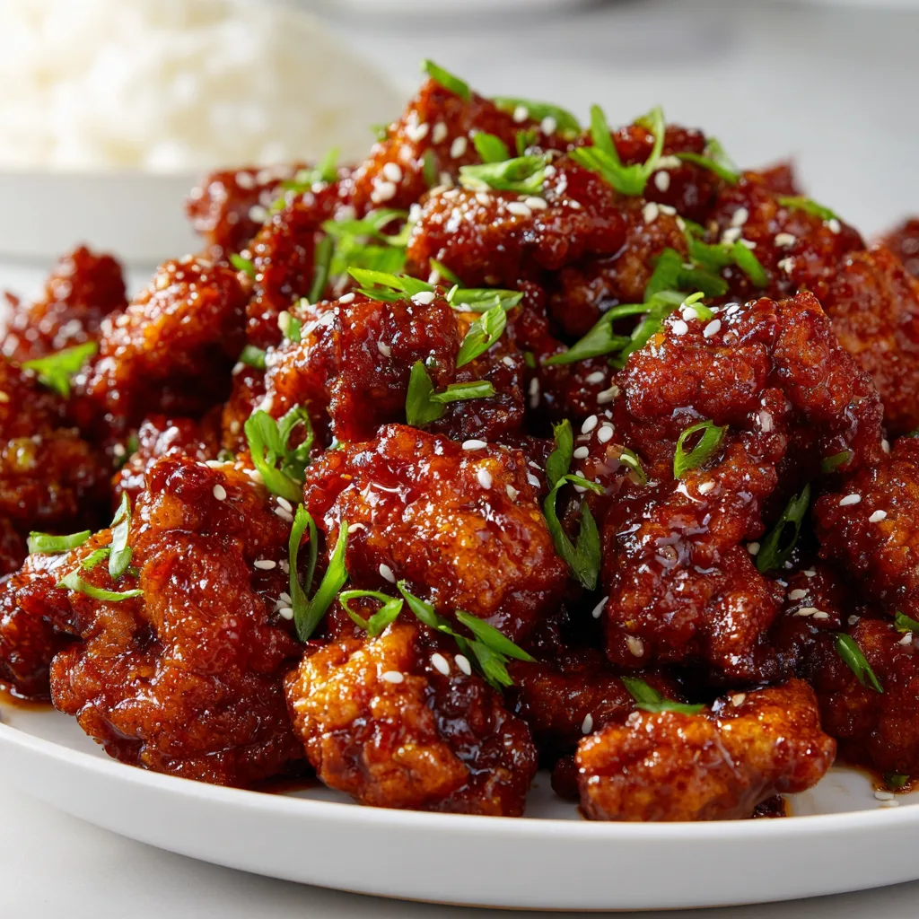 General Tso's Chicken: Irresistibly Crispy, Bursting with Flavor!
